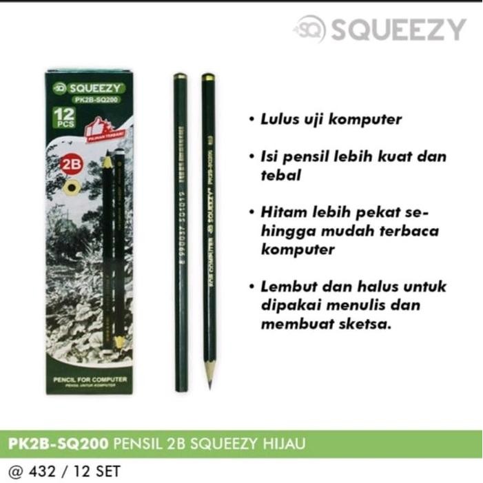 

New Pensil Tulis Kayu 2B Lusinan Isi 12 Pcs 1 Pack Bentuk Hexagonal For Computer Pencil Stationery