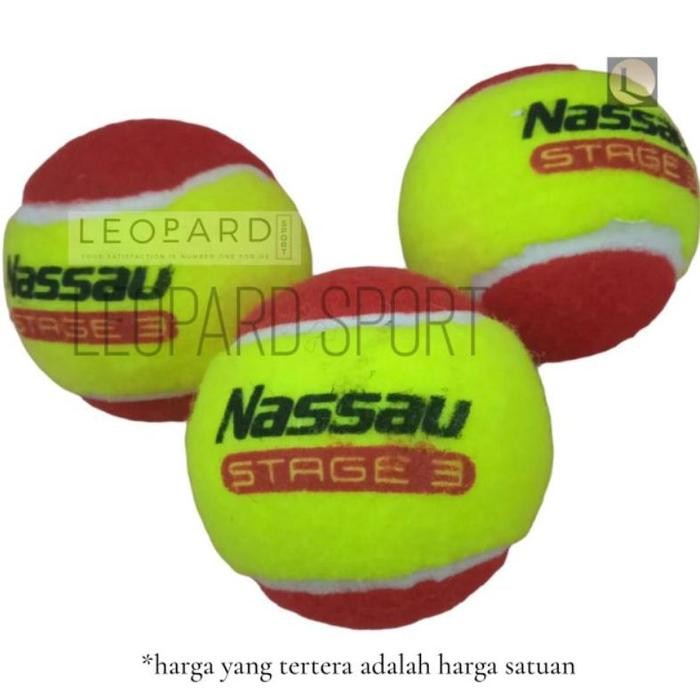 BOLA TENIS NASSAU JUNIOR STAGE 3 / BOLA TENNIS BEST SELLER