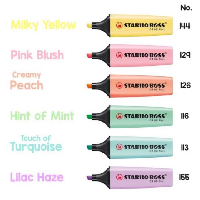 

New Stabilo Boss Pastel Highlighter [per 1 stabilo]