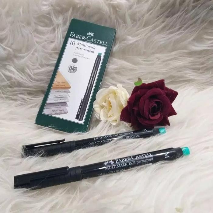 

New Spidol OHP / Multimark Permanent Marker M Black Faber Castell / Spidol