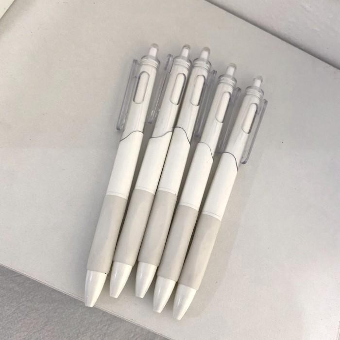 

New Pulpen Pena Gel Jelly Broken White Cream Aesthetic Pen Tinta