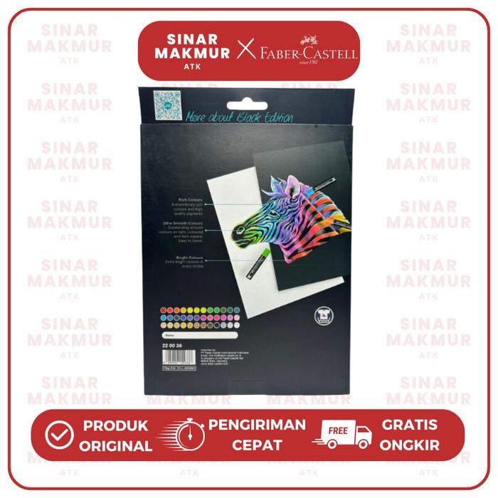 

Crayon/Oil Pastel Black Edition Series Faber Castell 36 Warna (Set)