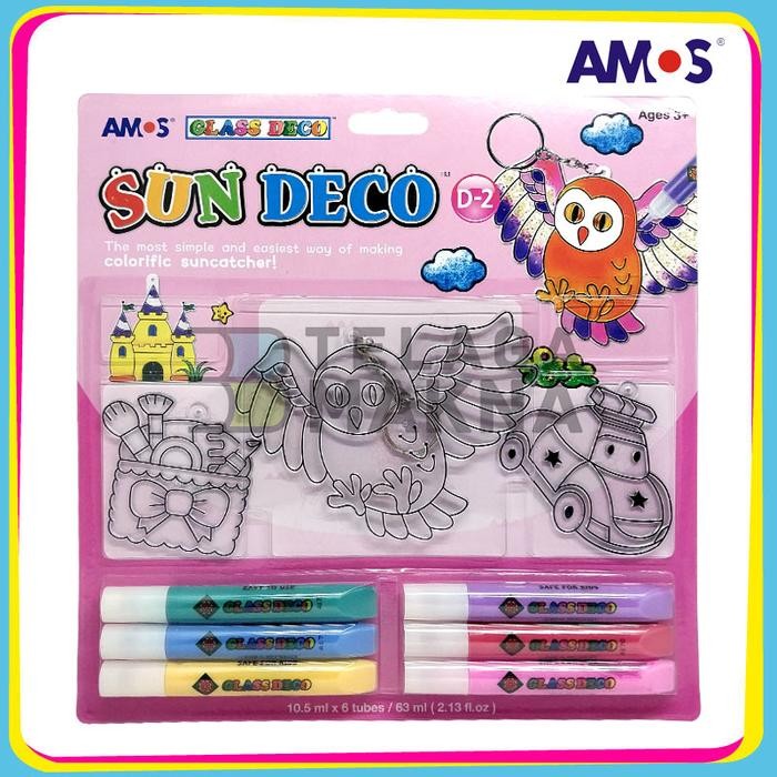 

Mainan Anak Dekorasi Gantungan Kunci Amos Sun Deco D-2 (6 Warna Glass Deco + 1 Medium, 2 Small