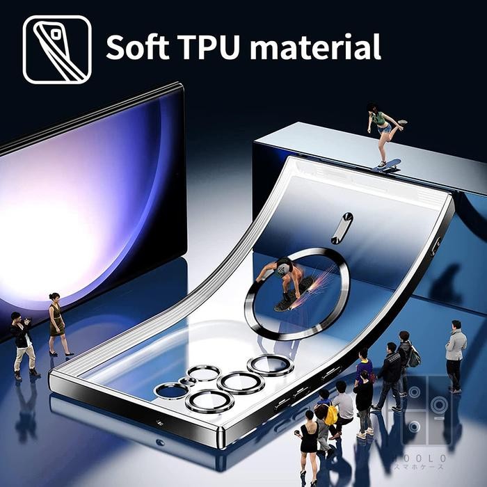 Bunso Argus Soft Case For Samsung Galaxy S25 Ultra Edge Plus Fe S24 S23 S22 S21 5G Clear Magsafe