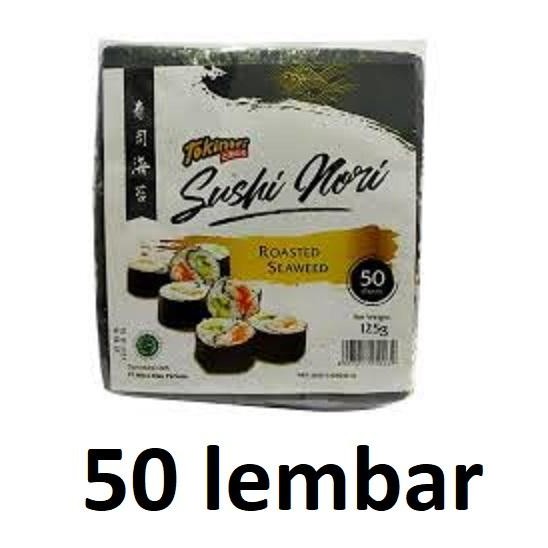 

Baru Tokinori Sushi Nori 50 Sheet ( Halal ) Roasted Seaweed Terlaris