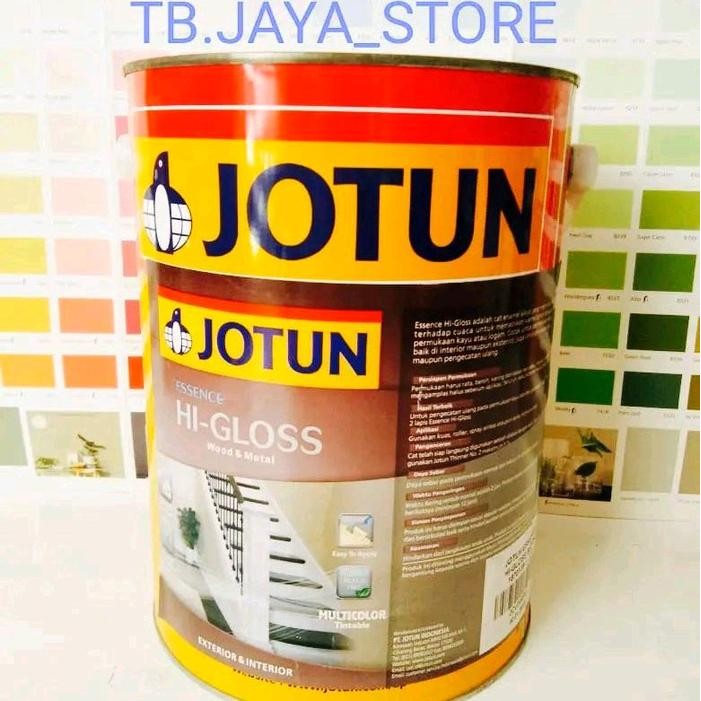 CAT JOTUN KAYU & BESI ESSENCE HI GLOSS 5L WHITE (PUTIH) / CAT MINYAK