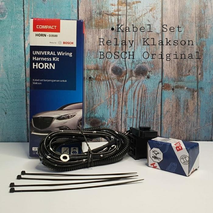 KLAKSON FLOSSER GERMANY + KABEL SET KLAKSON UNTUK MOBIL / MOTOR