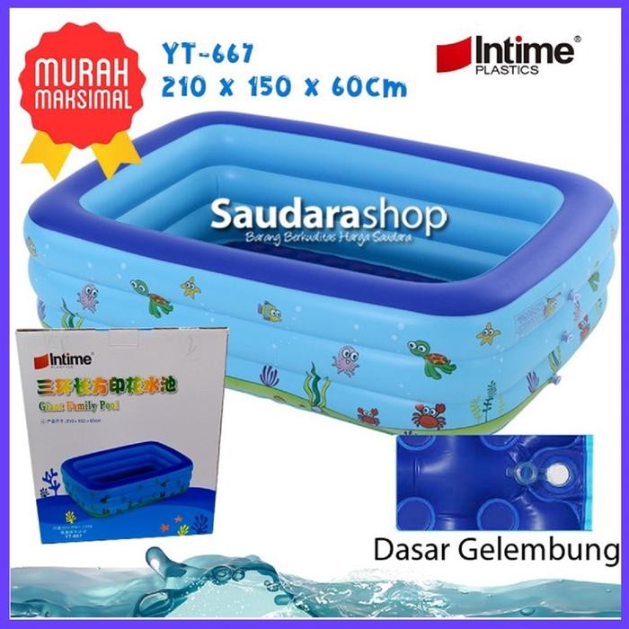 Intime YT-667 Kolam Renang Anak [210x150x60cm] / Kolam Renang Intime