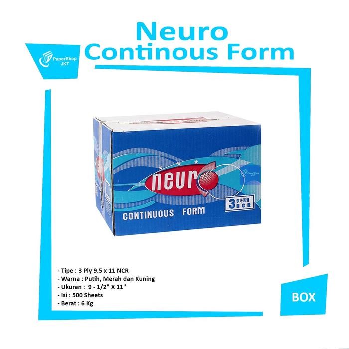 

HOT SALE NEURO Continous Form 91/2 x 11 3 Ply ( K3 )