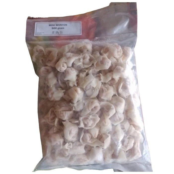 

Promo Pangsit Mini Wonton Crispy 500gr Frozen Food