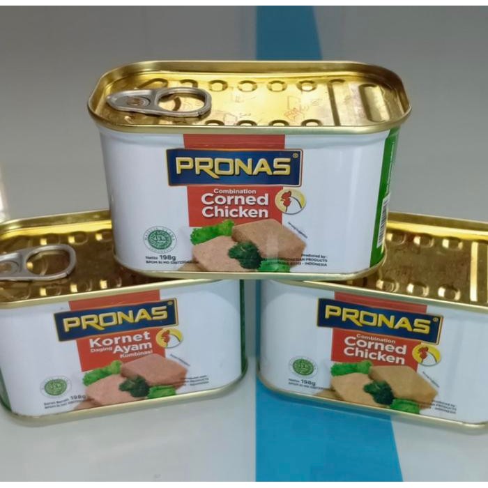 

Promo Pronas Kornet Ayam 198gr Corned Chicken Halal