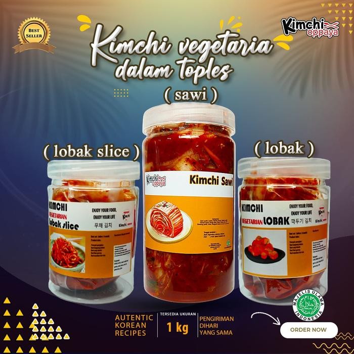 

Baru Vegetarian Kimchi In Jar 1Kg Korea Halal