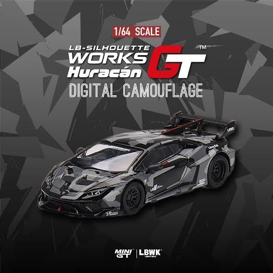 Mini Gt Lb Works Lamborghini Huracan Digital Camouflage Lbwk Minigt
