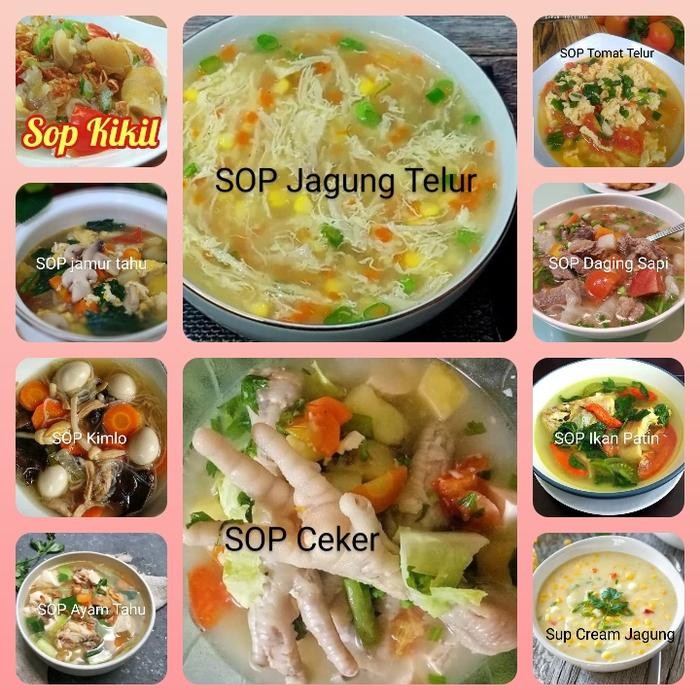 

Baru Aneka SOP 1 Porsi Kikil, Kimlo, Sapi, Patin, Jagung