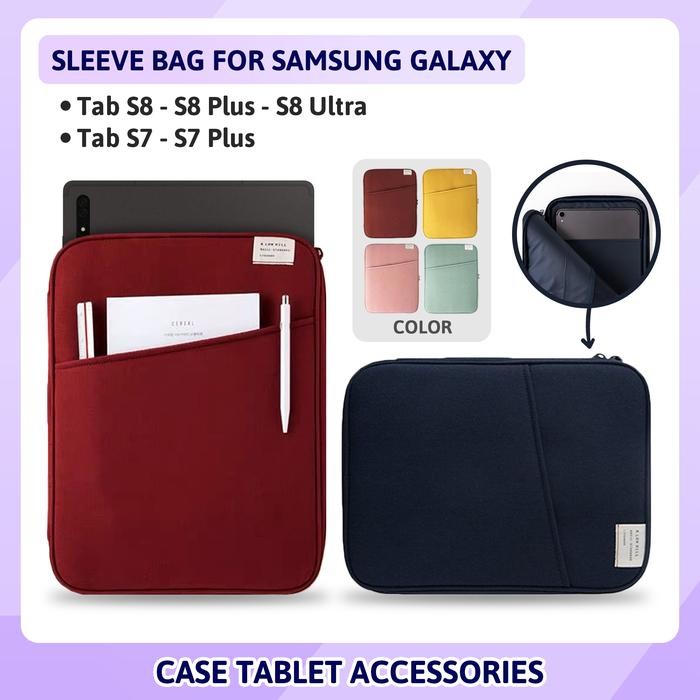 Tas Sleeve Pouch Bag Samsung Tab S8 / S8+ / Ultra 2022 S7 / S7+ Terlaris