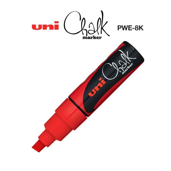 

Uni Chalk Marker Pwe-8K Marker Pen (Broad Chisel Tip)