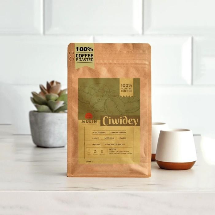 

Kopi Arabika Ciwidey Arabica Coffee Bean Biji Bubuk Asli 1Kg by Mulih Kopi