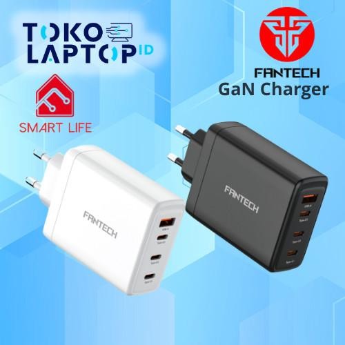 Tersedia Fantech Gan Charger 120W Cwg120401 4 Ports Fast ChargingTfantech Gan Charger 120W