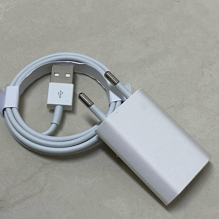 Tersedia Apple 5W Iphone Charger Adapter + Cable Original 1 Set