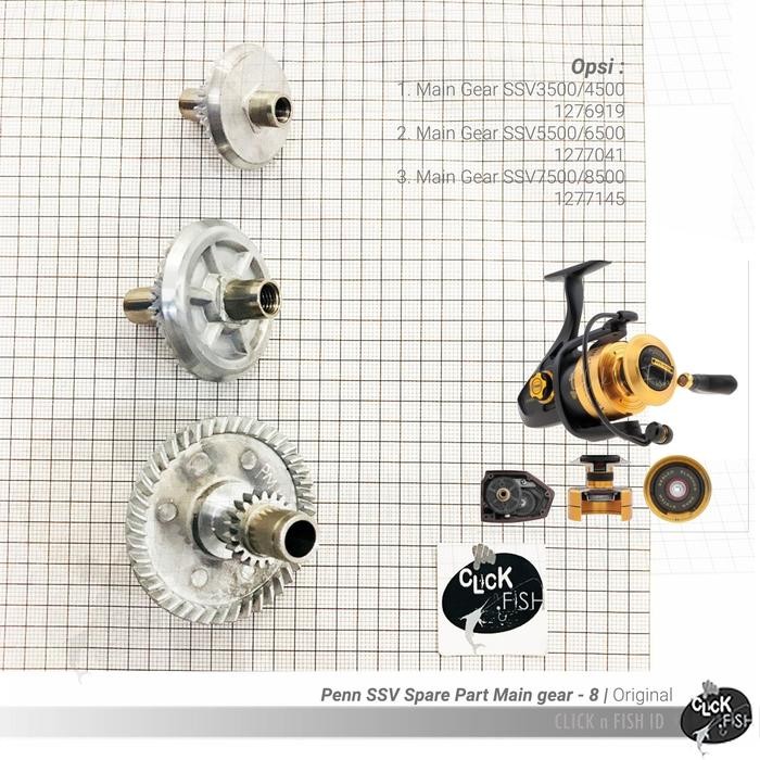 Penn Ssv Spare Part Main Gear - 8 - Ukuran