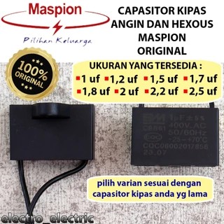 

Kapasitor Capasitor Kipas Angin dan Hexos Maspion Original