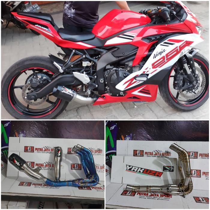 knalpot ninja zx25r full system kumplit pnp ( austin racing )