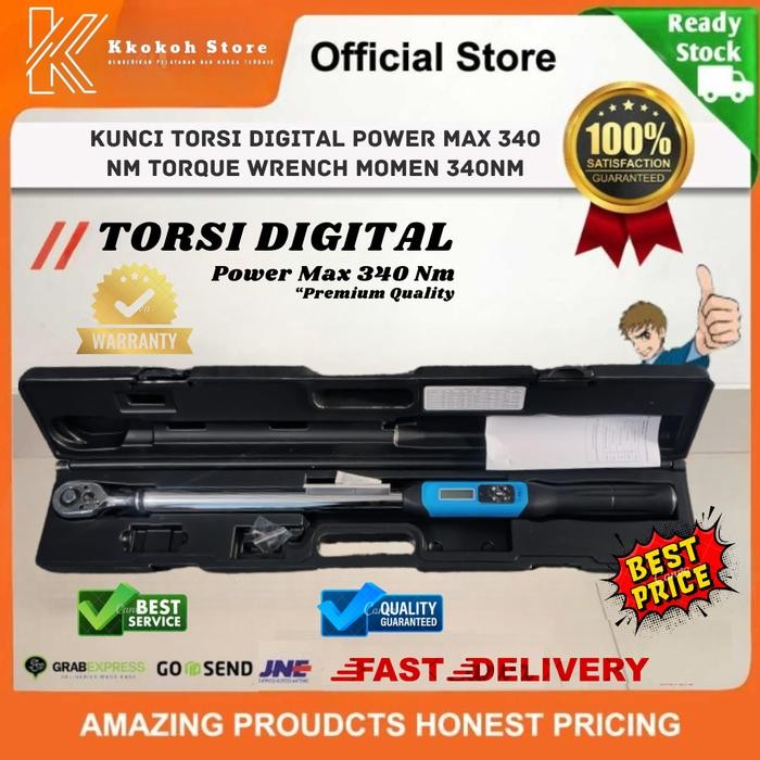 Kunci Torsi Digital Power Max 340 Nm Torque Wrench Momen 340Nm