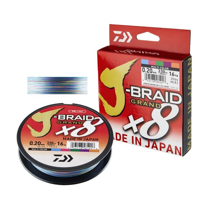 Senar Pe Daiwa J-Braid Grand 300M Multicolor
