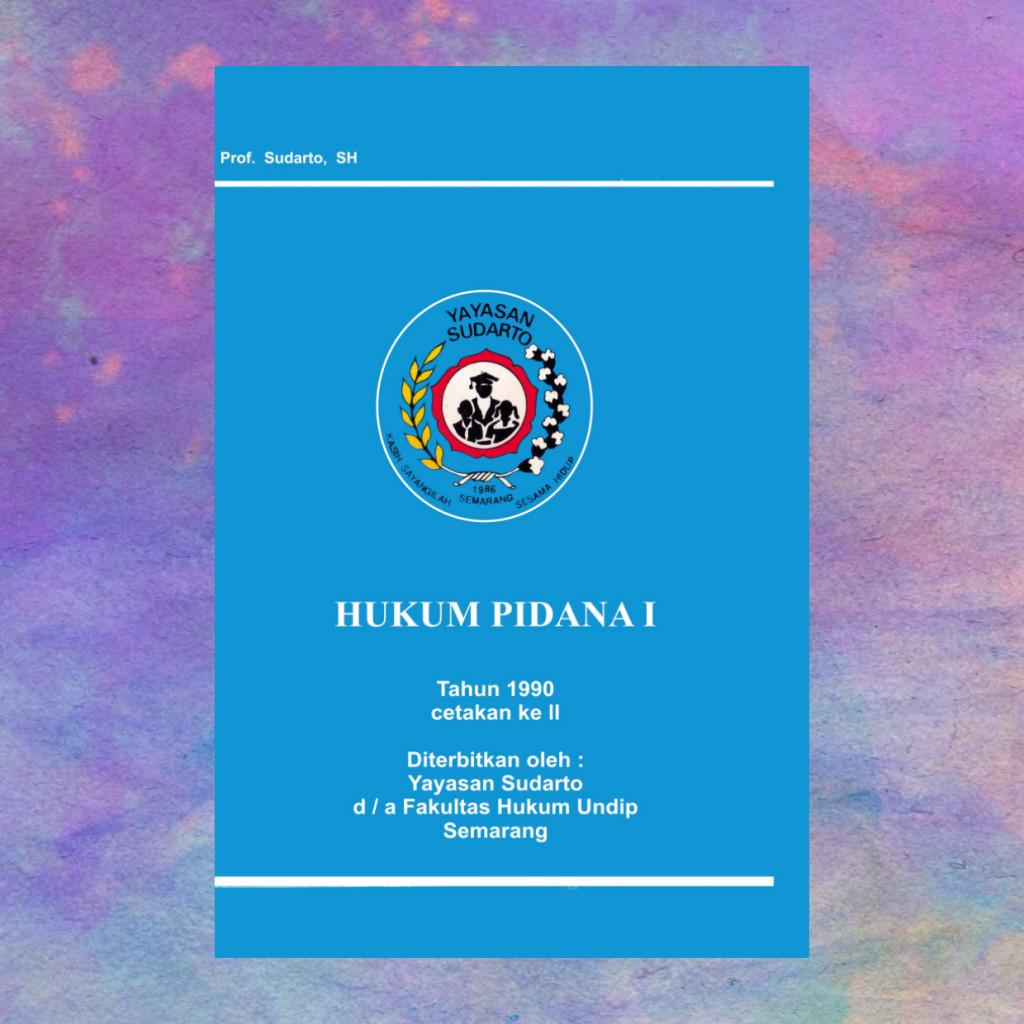 Hukum Pidana I - Prof Sudarto