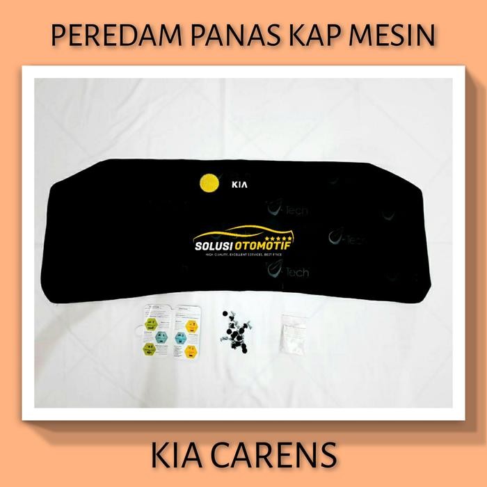 KIA CARENS Pelindung Peredam Panas Kap Mesin Mobil VTECH Bonus Klip
