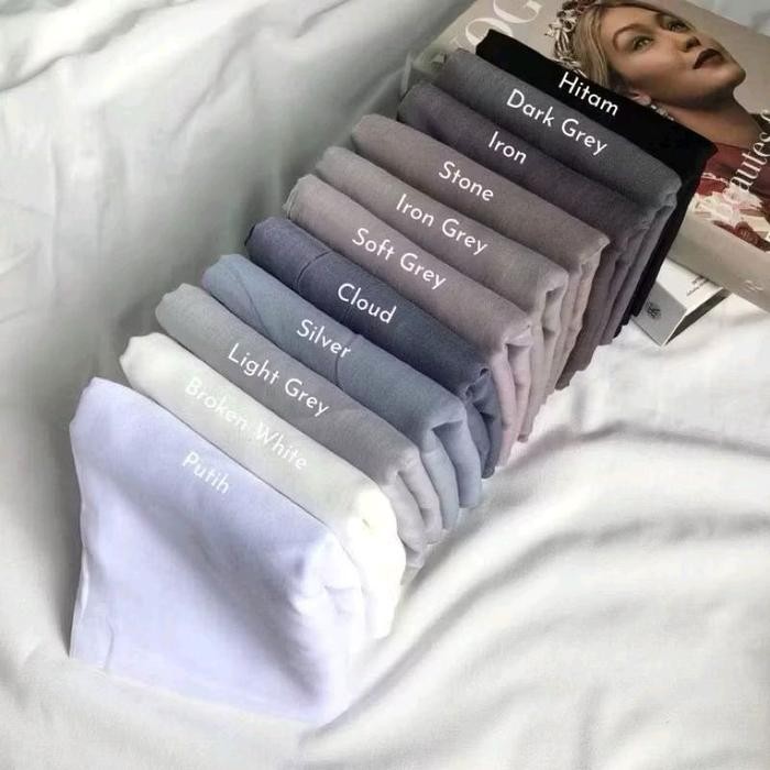 Hijab Jilbab Kerudung Segi empat Paris Polos Jilbab Muslim hijau muda Square Hitam Gold Rose Ungu