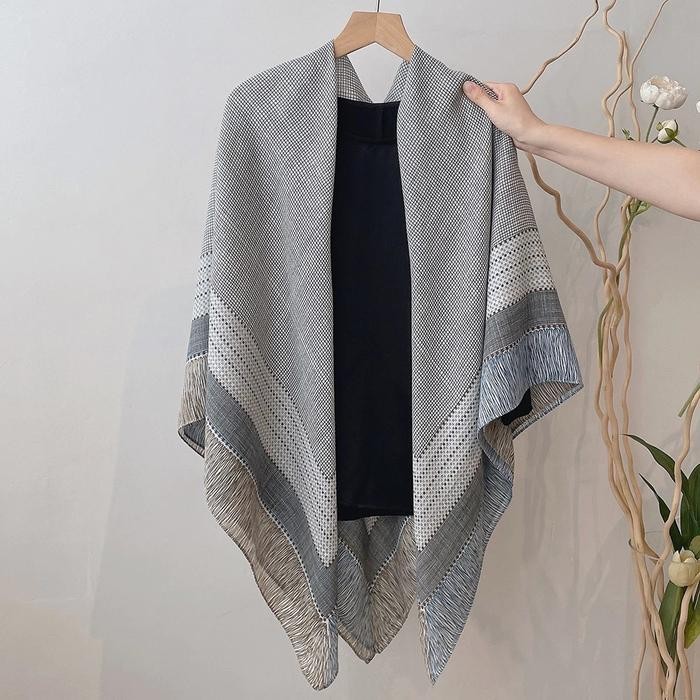 Hijab Segiempat Scraft Jumbo Ukuran 130x130cm Kerudung Jilbab Bahan Lembut