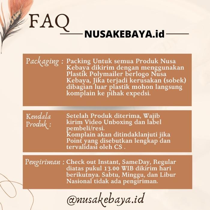 Nusa Kebaya Atasan Kebaya Modern Atasan Kebaya Wisuda Kebaya Brukat Elegan