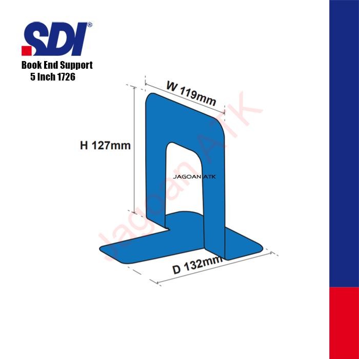 

Promo Sdi 1726 Book End 5 Inch Penahan Buku Besi Mini