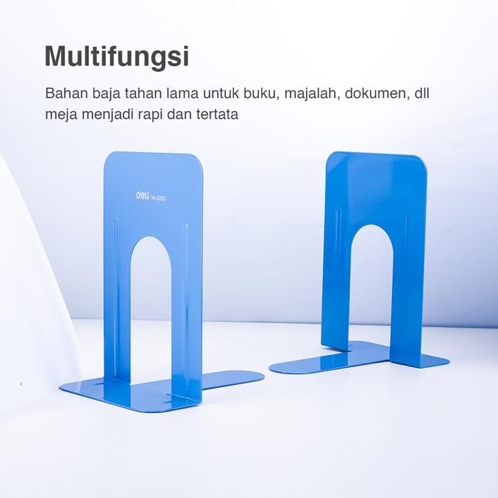 

Promo Deli E9263 Book End Penahan Buku Metal 228Mm