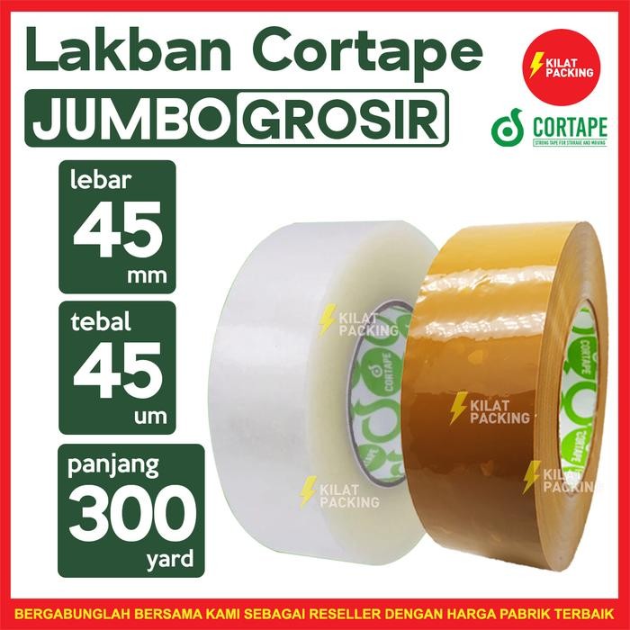 

ID LAKBAN 45MM X 300 METER - PROMO LAKBAN JUMBO 2 INCH CORTAPE MURAH
