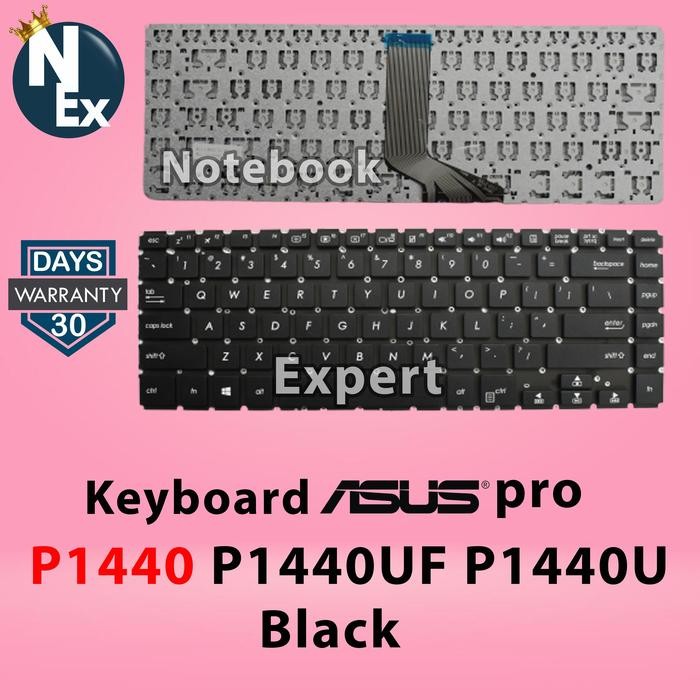 KEYBOARD ASUS PRO P1440 P1440UF P1440U - HITAM