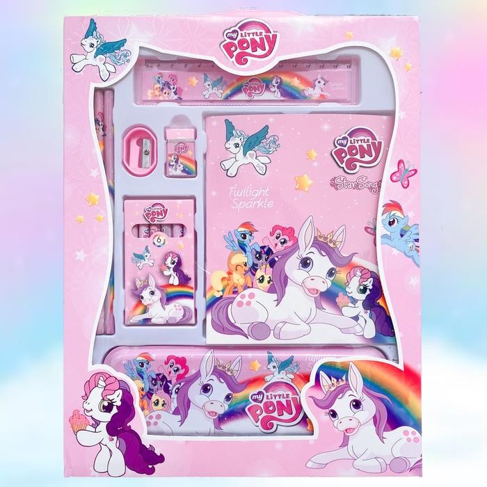 

ID KOTAK PENSIL LITTLE PONY SET NOTES + CRAYON 6 COLLORS