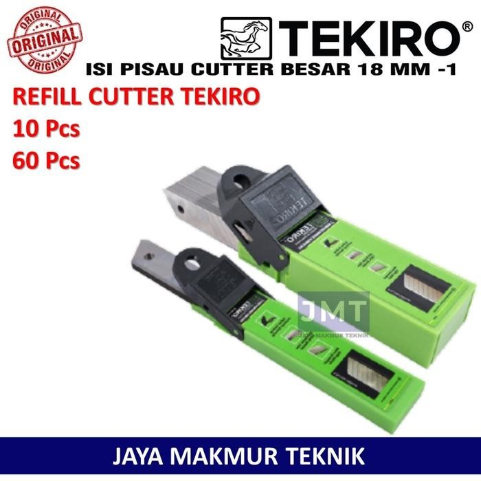 

ID TEKIRO REFILL ISI PISAU CUTTER TEKIRO 18MM 10 PCS 60 PCS ORIGINAL