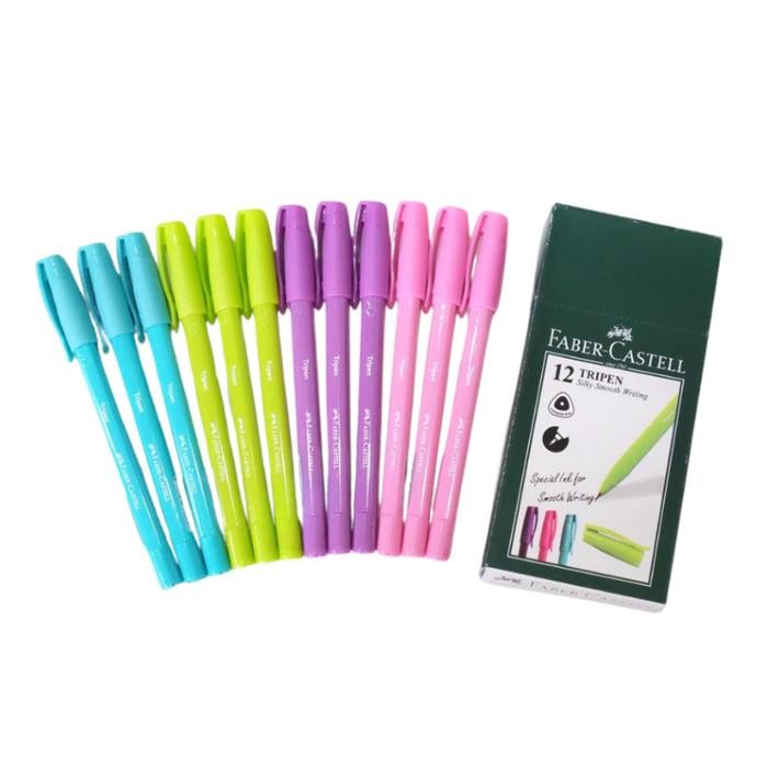 

ID PULPEN TRIPEN FABER CASTELL 1 PACK ISI 12 PCS, 0.7 MM