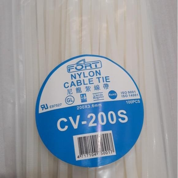 

ID KABEL TIE TIES TIS 20CM 200MM NYLON NILON 200X3.6MM 100PCS HITAM PUTIH