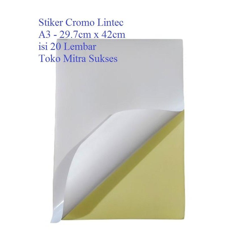 

ID STIKER CROMO A3 ISI 20 LEMBAR