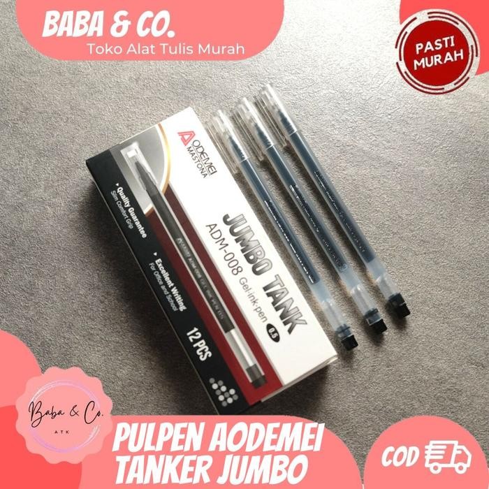 

ID PULPEN JUMBO TANKER ODEMEI PEN GEL UNIK ISI BANYAK TINTA PENA MURAH ISI 12 PCS ALAT TULIS SEKOLAH