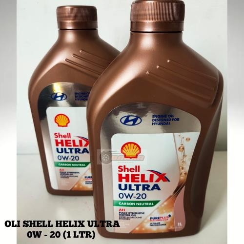 Oli Shell Helix Ultra 0W - 20 Hyundai Genuine Oil For Diesel and Gasoline (1 Liter)