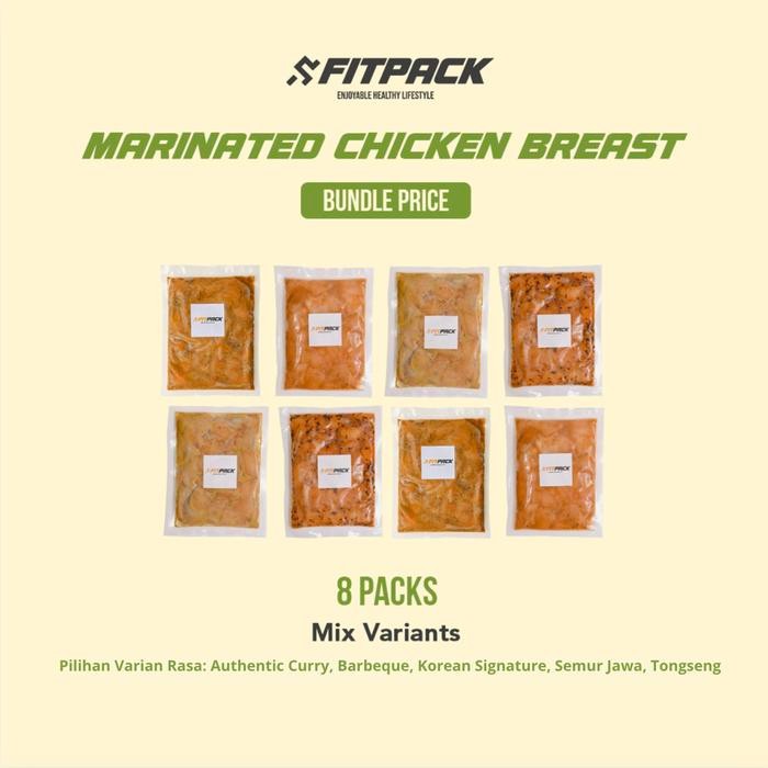 

paket bundle 8 packs chicken breast fillet marinated premium stok terbatas