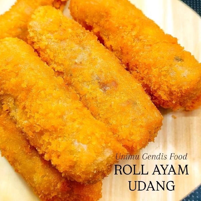 

roll ayam udang isi 10pcs frozen snack premium stok terbatas