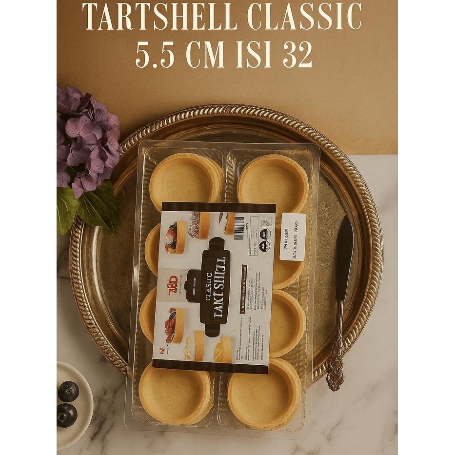 

tart shell classic 5.5cm isi 32 pcs - kue mini tarts shopee stok terbatas