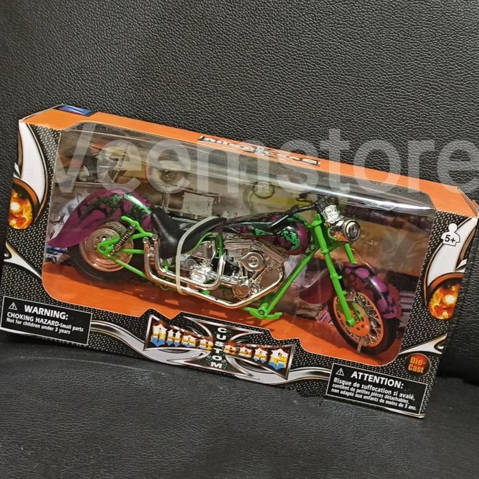 miniatur motor 1:12 diecast harley custom