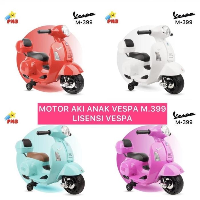 MOTORAN AKI ANAK VESPA PMB M399 LISENSI VESPA