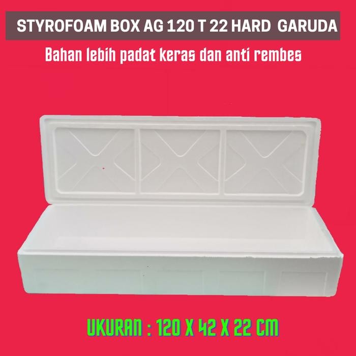 styrofoam box besar ag 120 pendek hard garuda p 120 x l 42 x t 22 cm kode 852
